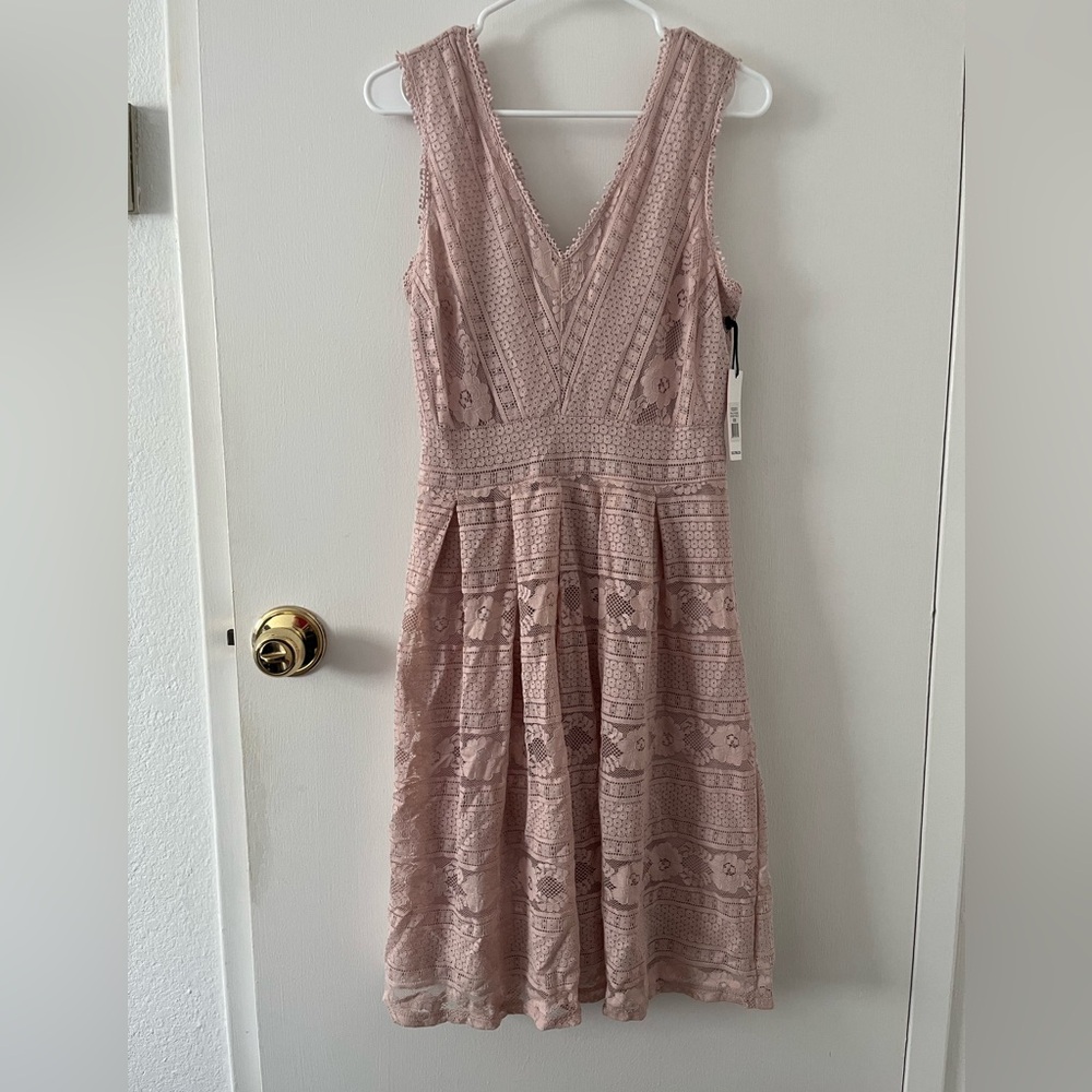 NWT Dex Pink Eyelet Dress